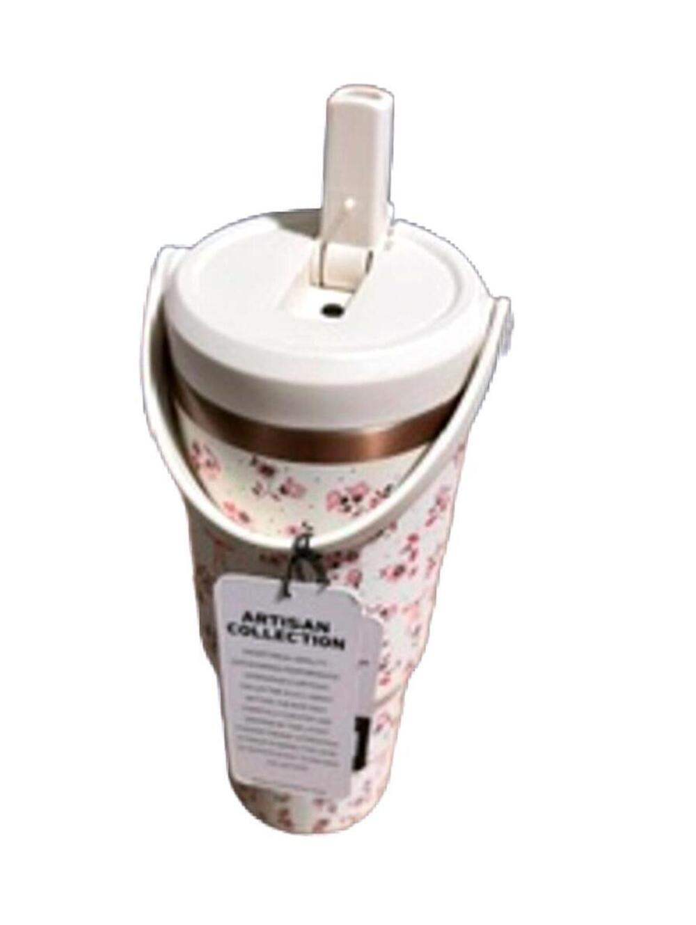 HYDRAPEAK ARTISAN COLLECTION FLORAL & BOWS NOMAD TRAVEL TUMBLER